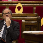 El ’president’ Quim Torra, en una sesión de control en el Parlament.-ALBERT BERTRAN