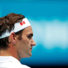 Roger Federer, durante su victoria en segunda ronda de Australia.-EPA