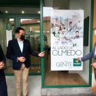 Cipriano García Rodríguez, Conrado Íscar y Alfonso Centeno en la inauguración de la nueva oficina de Caja Rural el Olmedo. - EUROPA PRESS