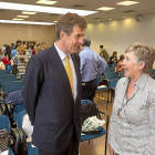 Josep de Martí Vallés y Mercedes Tabueña Lafarga antes de comenzar el congreso en la Feria de Valladolid-Miguel Ángel Santos