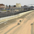 Obras del AVE en la estación de Venta de Baños-Ical