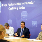 El portavoz en funciones del Grupo Parlamentario Popular, Carlos Fernández Carriedo, preside la reunión del Grupo Parlamentario Popular para tareas de coordinación parlamentaria-ICAL