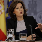 La vicepresidenta, Soraya Sáenz de Santamaría.-JOSÉ LUIS ROCA