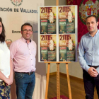 (I a D) La concejala de Cultura y Mujer, Ana Belén Andrés Rodrigo; el alcalde, Alfonso Romo Martín; y en representación del jurado, Julio Valles, Presidente de la Academia Castellana y Leonesa de Gastronomía y Alimentación, en la presentación de la progra-Ical