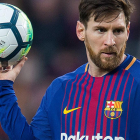 Messi, durante un partido de la Liga Santander. /-JORDI COTRINA