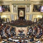 Vista general del hemiciclo del Congreso de los Diputados, el pasado 3 de diciembre, día de la sesión constitutiva.-EFE / BALLESTEROS