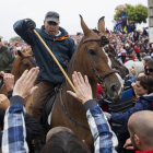 Enfrentamientos entre defensores y detractores de la celebración en 2015.-E. M.