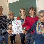 Félix Serrada, Nieves Alfageme, Rocío Navarro, Yolanda López y Carmen Almeida, miembros de la Asociación de Enfermedades Autoinmunes y Vasculitis.-ICAL
