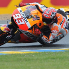 Marc Márquez con su Honda N 93, durante los entrenamientos del Gran Premio de Francia, este sábado.-Foto: JEAN-FRANCOIS MONIER / AFP