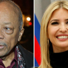 El productor musicalo Quincy Jones e Ivanka Trump, hija del presidente de EEUU.-EL PERIÓDICO