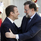 Macron junto a Rajoy-EFE