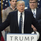 Trump habla en una rueda de prensa en el Hotel Internacional Trump, en Washington, este lunes.-AFP