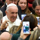 El papa Francisco este miércoles en el Vaticano.-AFP / ANDREAS SOLARO