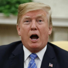 Donald Trump en su despacho de la Casa Blanca. /-EVAN VUCCI (AP)