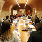 Un momento de la reunión de la Sociedad Alta Velocidad de Valladolid.-ICAL