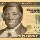 Billete simulado de 20 dólares con la imagen de Harriet Tubman.-