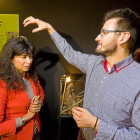 La concejala de Cultura, Ana Redondo, ayer, durante la inauguración de la exposición ‘¿Arácnidos?’.-Pablo Requejo
