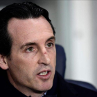 Unai Emery, en el banquillo del PSG este pasado fin de semana.-MIGUEL MEDINA / AFP
