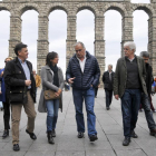 El eurodiputado y portavoz del PP en el Parlamento Europeo, Esteban González Pons, visita Segovia para acompañar a los candidatos de esta provincia en la penúltima jornada de campaña-ICAL