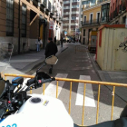 La calle San Antonio de Padua, cortada por la Policía Municipal.-@PoliciaVLL