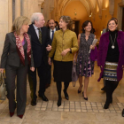 El presidente del Consejo de Colegios Profesionales de Enfermería de Castilla y León, Alfredo Escaja, y la secretaria autonómica de Satse, Silvia Sáez, presentan la Mesa de la Profesión Enfermera de Castilla y León.-ICAL