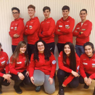 Arriba, representantes del equipo masculino de España con Javier Munté (2ªI), Luis Gómez (2ºD).En la fila de abajo, la selección femenina con Patricia Ruiz (1ªI), MaríaGómez (2ªD) y Ana Vázquez (1ªD).-RFEDH