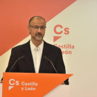 Fuentes, en la rueda de prensa.-ICAL