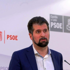 Luis Tudanca en la sede del PSOE en una foto de archivo.-ICAL