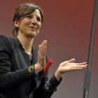 La actriz Malena Alterio, durante la inauguración de la Semana de Cine de Medina del Campo.-SEMANA DE CINE DE MEDINA