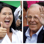 Keiko Fujimori (izquierda) y Pedro Pablo Kuczynski, candidatos a la presidencia de Perú.-REUTERS / MARIANA BAZO