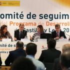 La consejera de Agricultura y Ganadería de la Junta, Milagros Marcos (3D), asiste a la constitución del Comité de Seguimiento del Programa de Desarrollo Rural de Castilla y León 2014-2020.-ICAL
