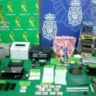 Diversos objetos incautados por la Guardia Civil y la Policía Nacional.-GUARDIA CIVIL