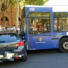 Imagen final de la colisión registrada en el paseo Zorrilla.-@PoliciaVLLTwitter