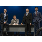 Edu Soto, Pepe Ocio, Secun de la Rosa, Manuel Morón, Miki Esparbé y Manolo Solo en ‘Smoking room’.-E. M.