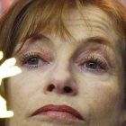 Isabelle Huppert, el sábado durante la presentación de 'Lo que vendrá' en la Berlinale.-AFP / TOBIAS SCHWARZ