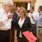 La presidenta de la Diputacion, Maite Martín Pozo, se reúne con la Junta directiva de CEOE-Cepyme Zamora, encabezda por su presidente José María Esbec.-ICAL