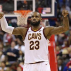 LeBron James en un partido de esta temporada-