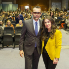 Risto Mejide y la rectora Imelda Rodríguez en la UEMC-El Mundo