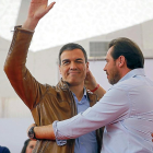 Imagen de archivo de Pedro Sánchez y Óscar Puente.-PHOTOGENIC