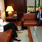 El presidente de la Junta de Castilla y León, Juan Vicente Herrera, se reúne con la presidenta de Andalucía, Susana Díaz-Ical