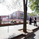Obras de Adif para cerrar el paso a nivel del barrio de la Pilarica.-ICAL