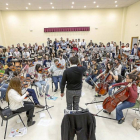 Miembros de laOrquesta Sinfónica de Castilla y León ensayando.-MIGUEL ÁNGEL SANTOS