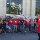 CCOO y trabajadores de Renfe a las puertas Estación de Valladolid Campo Grande-EUROPA PRESS