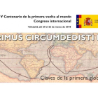 Cartel promocional del Congreso del V Centenario de la Vuelta al Mundo-@adalede_1