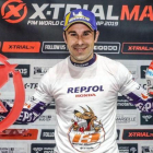 Toni Bou celebra, en Marsella, la conquista de su título mundial nº 25 de trial.-REPSOL MEDIA