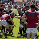 Los jugadores del SilverStorm se enfrentan a la defensa del Alcobendas en el partido de Liga.-PABLO REQUEJO (PHOTOGENIC)