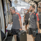 Timor viaja a Córdoba en tren para disputar el primer partido de Liga el pasado mes de agosto.-Alberto Mingueza