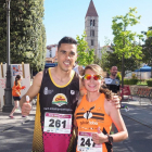 Rubén Sánchez y Andrea Román, vencedores absolutos en la XXV Carrera de la Antigua.-MIGUEL ÁNGEL SANTOS