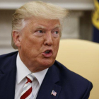Donald Trump, el presidente de los EEUU.-AP