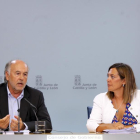 Rabanal y Marcos durante la comparecencia.-ICAL